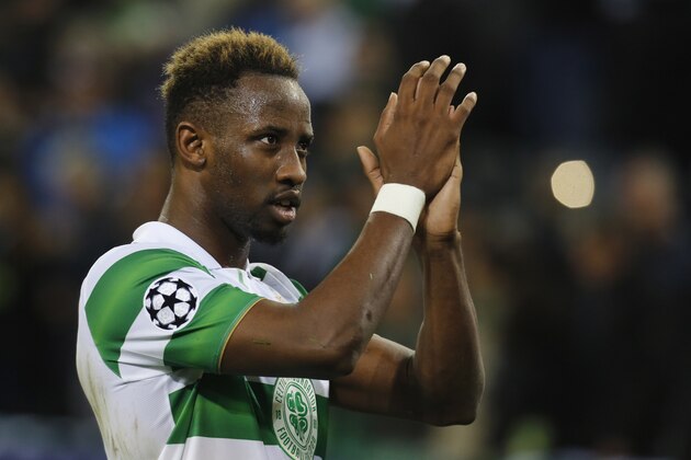 Gladbach, Germany 01.11.2016, Champions League Gruppe C, 4. Spieltag, Borussia Moenchengladbach - Celtic Glasgow, Moussa Dembele (Celtic Glasgow) nach dem Abpfiff.        (Photo by TF-Images/Getty Images)