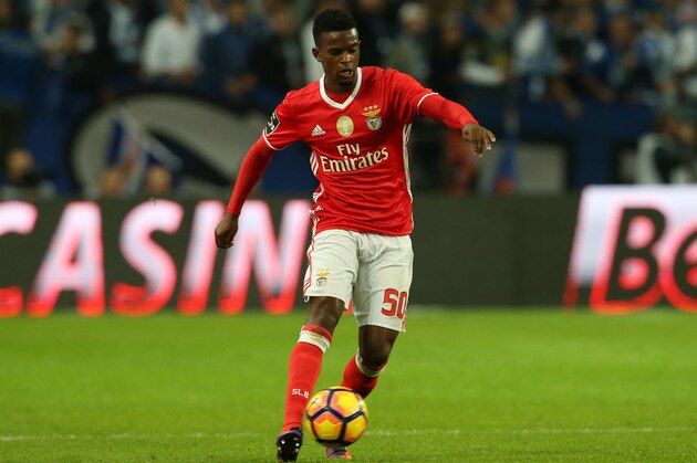 PORTO, PORTUGAL - NOVEMBER 6: SL Benfica's defender Nelson Semedo in action during the Primeira Liga match between FC Porto and SL Benfica at Estadio do Dragao on November 6, 2016 in Porto, Portugal.  (Photo by Gualter Fatia/Getty Images)