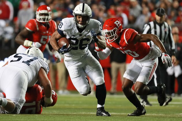 PISCATAWAY, NJ - NOVEMBER 19:  Saquon Barkley