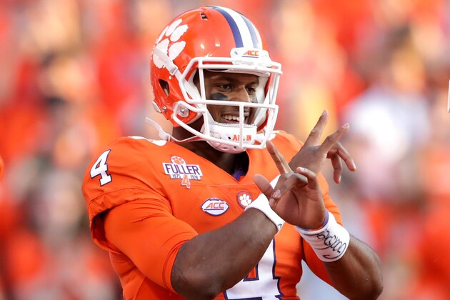 CLEMSON, SC - NOVEMBER 12:  Deshaun Watson