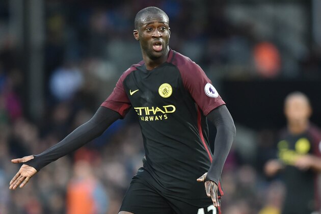Manchester City's Ivorian midfielder Yaya Toure calls for the ball during the English Premier League football match between Crystal Palace and Manchester City at Selhurst Park in south London on November 19, 2016. / AFP / OLLY GREENWOOD / RESTRICTED TO EDITORIAL USE. No use with unauthorized audio, video, data, fixture lists, club/league logos or 'live' services. Online in-match use limited to 75 images, no video emulation. No use in betting, games or single club/league/player publications. / (Photo credit should read OLLY GREENWOOD/AFP/Getty Images) Manchester City's Ivorian midfielder Yaya Toure calls for the ball during the English Premier League football match between Crystal Palace and Manchester City at Selhurst Park in south London on November 19, 2016. / AFP / OLLY GREENWOOD / RESTRICTED TO EDITORIAL USE. No use with unauthorized audio, video, data, fixture lists, club/league logos or 'live' services. Online in-match use limited to 75 images, no video emulation. No use in betting, games or single club/league/player publications. / (Photo credit should read OLLY GREENWOOD/AFP/Getty Images)