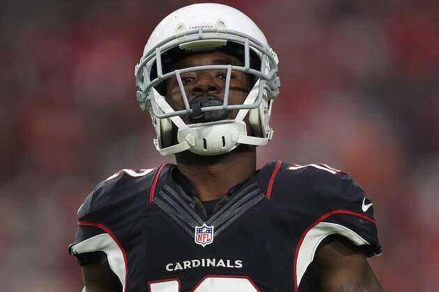 GLENDALE, AZ - OCTOBER 02:  Wide receiver John Brown #12 of the Arizona Cardinals during the NFL game against the Los Angeles Rams at the University of Phoenix Stadium on October 2, 2016 in Glendale, Arizona.  (Photo by Christian Petersen/Getty Images)