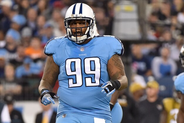 NASHVILLE, TN - OCTOBER 27: Jurrell Casey #99 of the Tennessee Titans plays against the Jacksonville Jaguars at Nissan Stadium on October 27, 2016 in Nashville, Tennessee.  (Photo by Frederick Breedon/Getty Images)