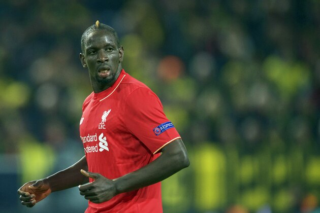 Mamadou Sakho of Liverpool FC during the UEFA Europa League quarter-final match between Borussia Dortmund and Liverpool on April 7, 2016 at the Signal Iduna Park stadium at Dortmund, Germany.(Photo by VI Images via Getty Images)