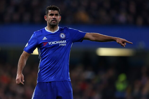 LONDON, ENGLAND - NOVEMBER 26: Diego Costa of Chelsea during the Premier League match between Chelsea and Tottenham Hotspur at Stamford Bridge on November 26, 2016 in London, England. (Photo by Catherine Ivill - AMA/Getty Images)