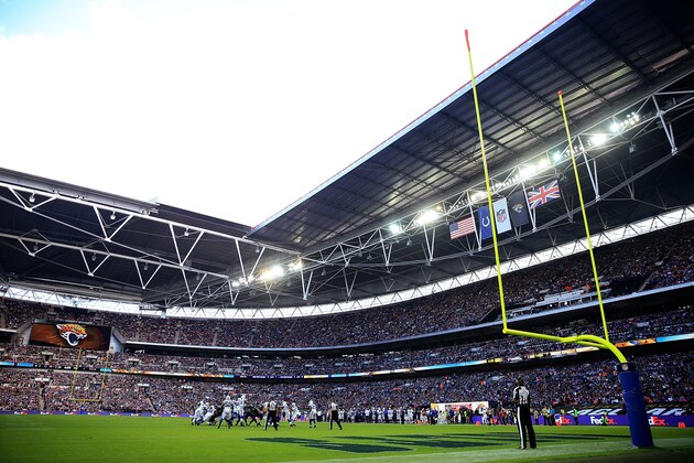 LONDON, ENGLAND - OCTOBER 02:  A general view during the NFL International Series match between Indianapolis Colts and Jacksonville Jaguars at Wembley Stadium on October 2, 2016 in London, England.  (Photo by Ben Hoskins/Getty Images)