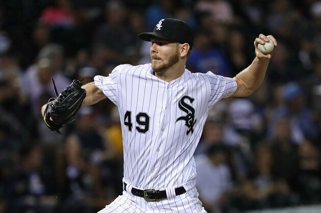 CHICAGO, IL - AUGUST 20: Starting pitcher Chris Sale #49 of the Chicago White Sox pitches in the 8th inning on his way to his 15th win of the season against the Oakland Athletics at U.S. Cellular Field on August 20, 2016 in Chicago, Illinois. The White Sox defeated the A's 6-2. (Photo by Jonathan Daniel/Getty Images)