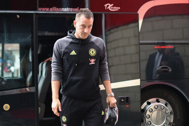 MIDDLESBROUGH, ENGLAND - NOVEMBER 20: John Terry of Chelsea arrives for the Premier League match between Middlesbrough and Chelsea at Riverside Stadium on November 20, 2016 in Middlesbrough, England.  (Photo by Ian MacNicol/Getty Images)