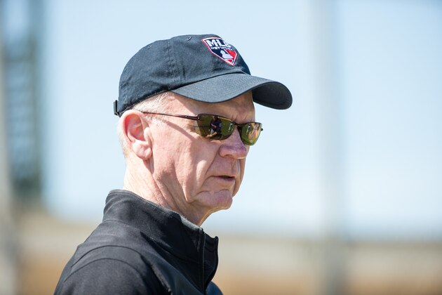 FORT MYERS, FL- FEBRUARY 28: Minnesota Twins general manager Terry Ryan looks on at CenturyLink Sports Complex on February 28, 2016 in Fort Myers, Florida. (Photo by Brace Hemmelgarn/Minnesota Twins/Getty Images)