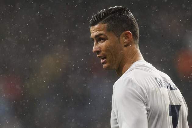MADRID, SPAIN - NOVEMBER 26: Cristiano Ronaldo of Real Madrid looks on during the La Liga match between Real Madrid and Real Sporting de Gijon at the Santiago Bernabeu Stadium on 26 November 2016 in Madrid, Spain. (Photo by Power Sport Images/Getty Images)