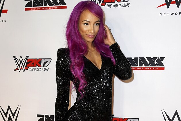 MUNICH, GERMANY - NOVEMBER 03:  Sasha Banks attends Tim Wiese's first WWE fight at Olympiahalle on November 3, 2016 in Munich, Germany.  (Photo by Dominik Bindl/Getty Images)
