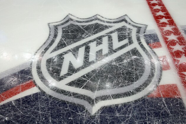 COLUMBUS, OH - JANUARY 24:  A general view of the NHL logo prior to the 2015 Honda NHL All-Star Skills Competition at the Nationwide Arena on January 24, 2015 in Columbus, Ohio.  (Photo by Bruce Bennett/Getty Images)