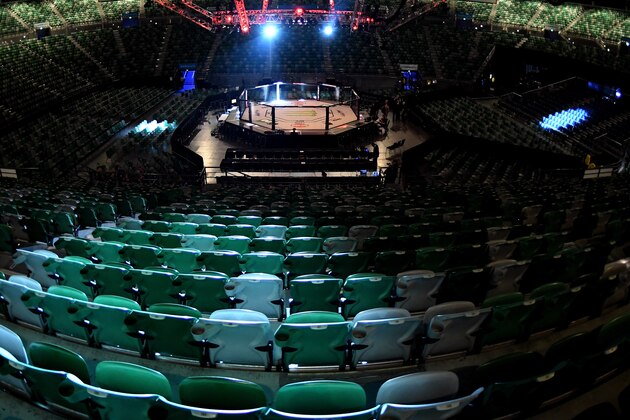 MELBOURNE, AUSTRALIA - NOVEMBER 27:   A general view of the Octagon prior to the UFC Fight Night event at Rod Laver Arena on November 27, 2016 in Melbourne, Australia. (Photo by Jeff Bottari/Zuffa LLC/Zuffa LLC via Getty Images)