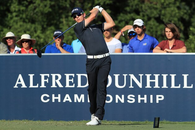 MALELANE, SOUTH AFRICA - DECEMBER 03:  Brandon Stone of South Africa tee's off at the 17th during the third round of the Alfred Dunhill Championships at Leopard Creek Country Golf Club on December 3, 2016 in Malelane, South Africa.  (Photo by Richard Heathcote/Getty Images)