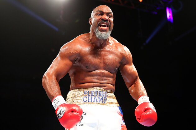 LONDON, ENGLAND - MAY 21:  Shannon Briggs celebrates victory over Emilio Ezequiel Zarate during a Heavyweight contest at The O2 Arena on May 21, 2016 in London, England.  (Photo by Richard Heathcote/Getty Images)