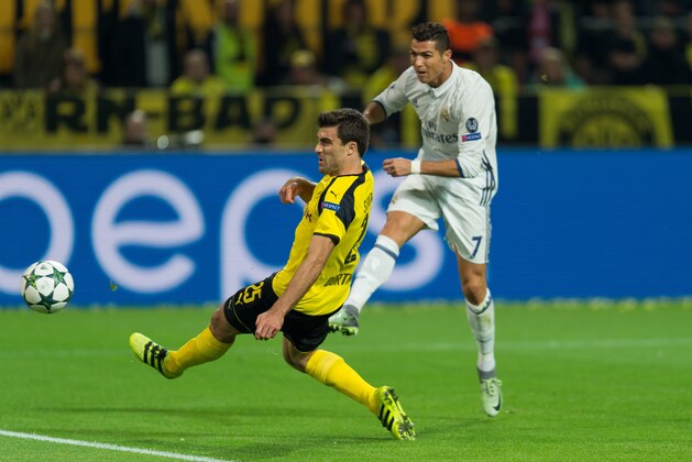Dortmund, Germany 27.09.2016, UEFA Champions League - 2016/17 Season, Group F - Matchday 2, BV Borussia Dortmund - Real Madrid,  TOR zum 0:1  durch   Cristiano Ronaldo (Real Madrid)   (Photo by TF-Images/Getty Images)
