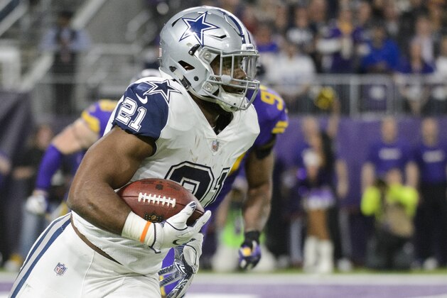 MINNEAPOLIS, MN - DECEMBER 1: Ezekiel Elliott #21 of the Dallas Cowboys carries the ball against the Minnesota Vikings during the game on December 1, 2016 at US Bank Stadium in Minneapolis, Minnesota. (Photo by Hannah Foslien/Getty Images)
