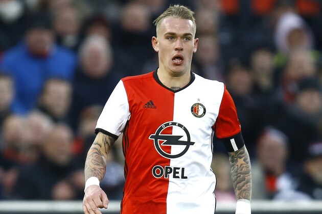 Rick Karsdorp of Feyenoord Rotterdamduring the Dutch Eredivisie match between Feyenoord Rotterdam and Sparta Rotterdam at the Kuip on December 04, 2016 in Rotterdam, The Netherlands(Photo by VI Images via Getty Images)