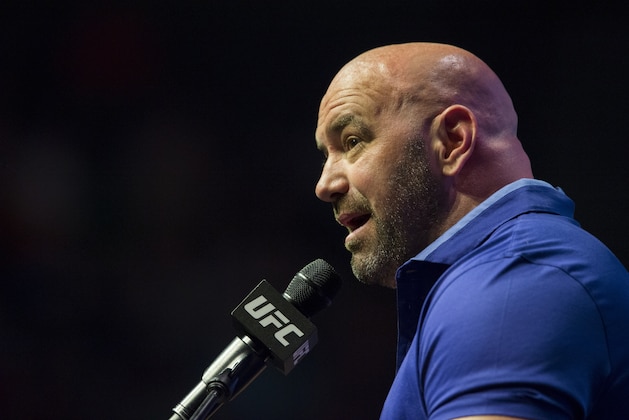 LAS VEGAS, NV - JULY 7:  Dana White speaks during the UFC 202 press conference at T-Mobile Arena on July 7, 2016 in Las Vegas, Nevada. (Photo by Cooper Neill/Zuffa LLC/Zuffa LLC via Getty Images)