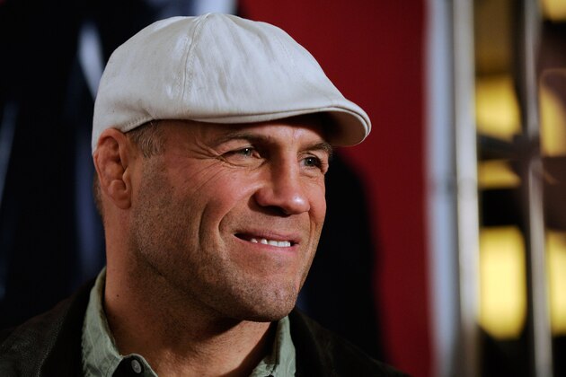 LAS VEGAS, NV - JANUARY 24:  Actor and former mixed martial artist Randy Couture arrives at the premiere of FilmDistrict's 'Parker' at Planet Hollywood Resort & Casino on January 24, 2013 in Las Vegas, Nevada.  (Photo by David Becker/Getty Images)