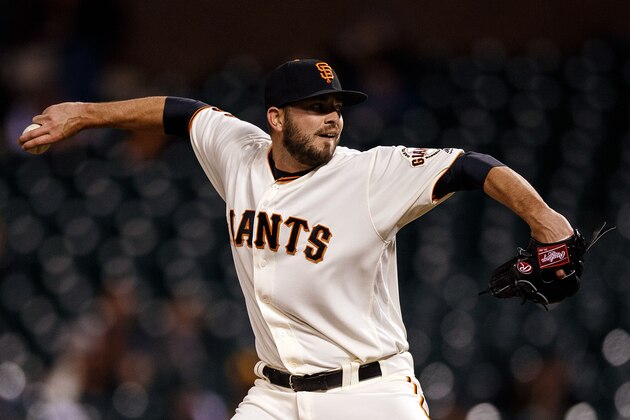 SAN FRANCISCO, CA - APRIL 18: Chris Heston #53 of the San Francisco Giants pitches against the Arizona Diamondbacks during the eleventh inning at AT&T Park on April 18, 2016 in San Francisco, California. The Arizona Diamondbacks defeated the San Francisco Giants 9-7 in 11 innings.  (Photo by Jason O. Watson/Getty Images)