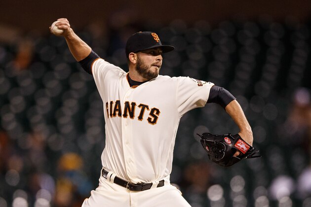 SAN FRANCISCO, CA - APRIL 18: Chris Heston #53 of the San Francisco Giants pitches against the Arizona Diamondbacks during the eleventh inning at AT&T Park on April 18, 2016 in San Francisco, California. The Arizona Diamondbacks defeated the San Francisco Giants 9-7 in 11 innings.  (Photo by Jason O. Watson/Getty Images)