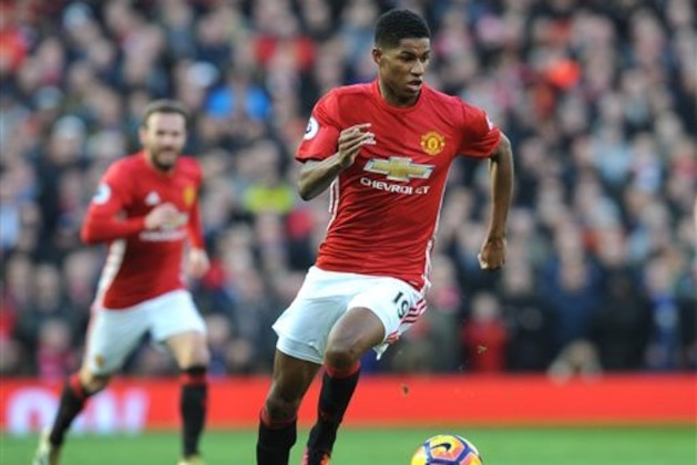 Manchester United’s Marcus Rashford during the English Premier League soccer match between Manchester United and Arsenal at Old Trafford in Manchester, England, Saturday, Nov. 19, 2016. (AP Photo/Rui Vieira)