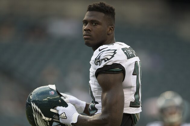 PHILADELPHIA, PA - SEPTEMBER 1: Dorial Green-Beckham #18 of the Philadelphia Eagles looks on prior to the game against the New York Jets at Lincoln Financial Field on September 1, 2016 in Philadelphia, Pennsylvania. The Eagles defeated the Jets 14-6. (Photo by Mitchell Leff/Getty Images)