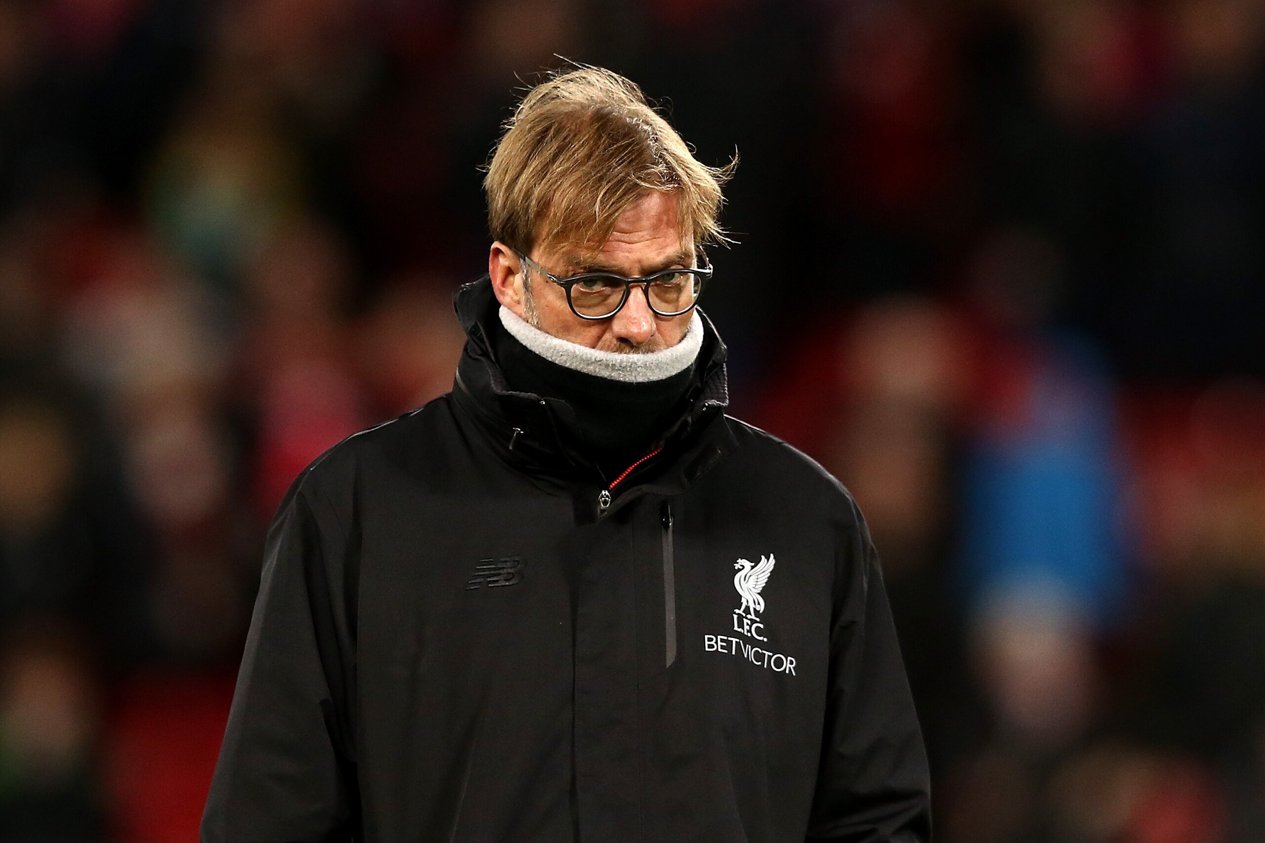 LIVERPOOL, ENGLAND - DECEMBER 11:  Liverpool manager Jurgen Klopp looks on during the Premier League match between Liverpool and West Ham United at Anfield on December 11, 2016 in Liverpool, England.  (Photo by Jan Kruger/Getty Images)