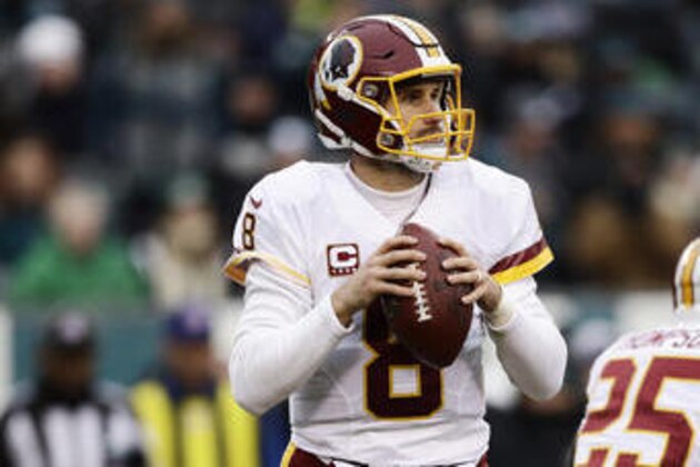 Washington Redskins quarterback Kirk Cousins in action during an NFL football game against the Philadelphia Eagles Sunday, Dec. 11, 2016, in Philadelphia. (AP Photo/Matt Rourke)
