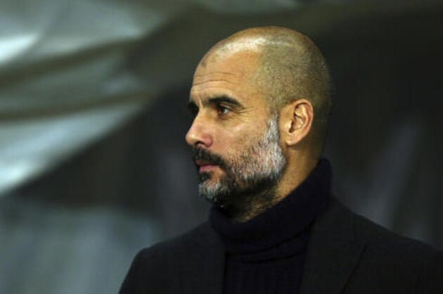 Manchester City's manager Pep Guardiola before the start of the Champions League group C soccer match between Manchester City and Celtic at the Etihad stadium in Manchester, England, Tuesday, Dec. 6, 2016.(AP Photo/Dave Thompson))