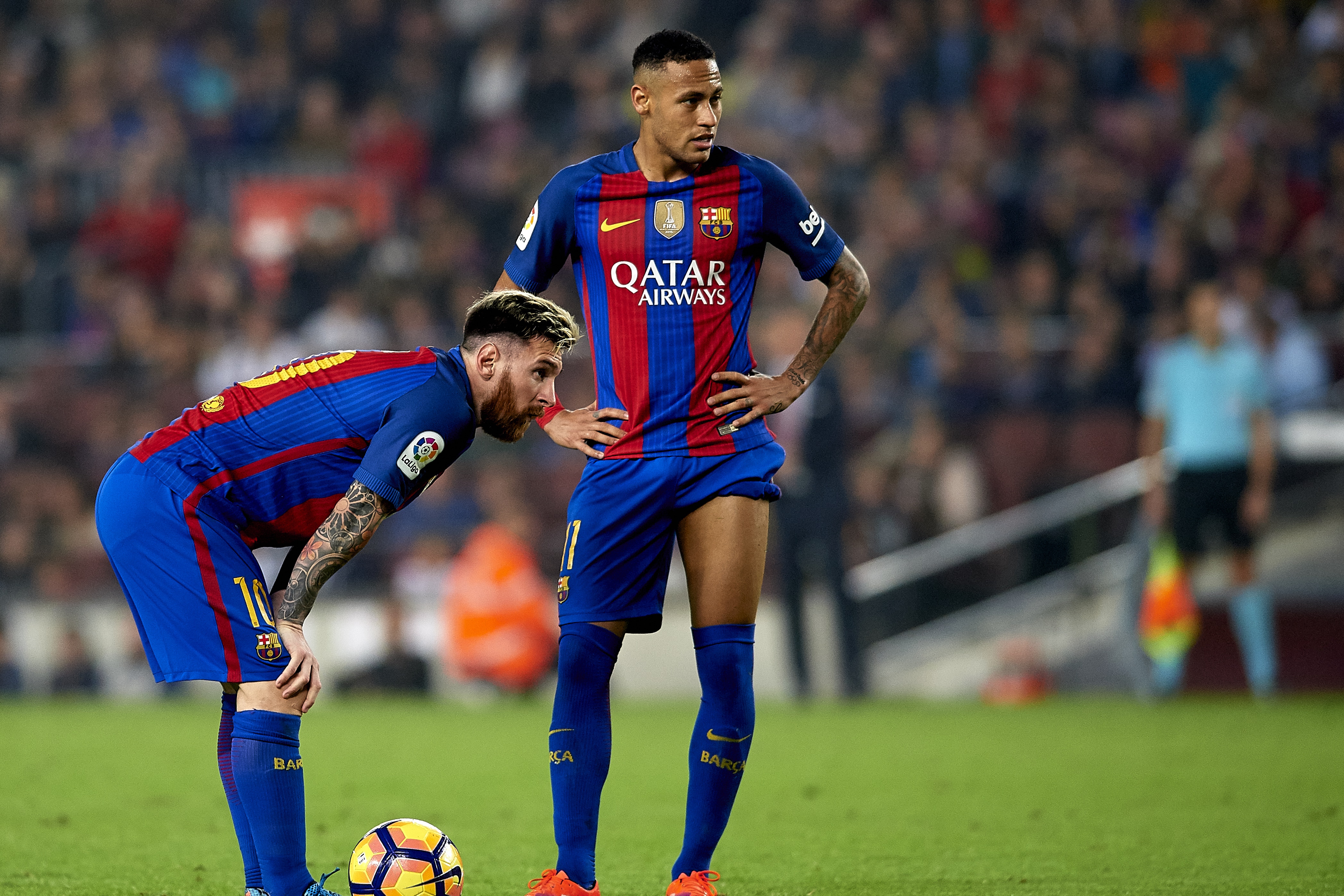 FC Barcelona ジャージ Neymar Messi バロセロナ A Change Of Posture': More Serious Neymar Reunites MSN While