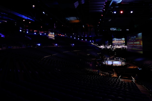 DUBLIN, IRELAND - JULY 19:  A general view of the Octagon before the UFC Fight Night event at The O2 Dublin on July 19, 2014 in Dublin, Ireland.  (Photo by Josh Hedges/Zuffa LLC/Zuffa LLC via Getty Images)