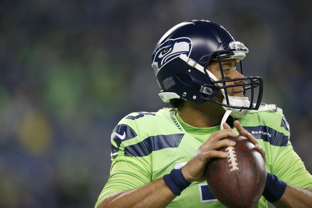SEATTLE, WA - DECEMBER 15:  Quarterback Russell Wilson #3 of the Seattle Seahawks passes against the Los Angeles Rams at CenturyLink Field on December 15, 2016 in Seattle, Washington.  (Photo by Otto Greule Jr/Getty Images)