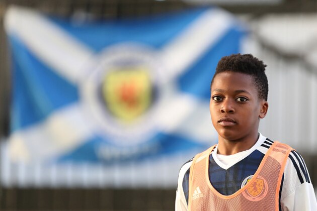 EDINBURGH, SCOTLAND - OCTOBER 30: Karamoko Dembele of Scotland is seen during the Scotland v Northern Ireland match during the U16 Vicrory Shield Tournament at The Oriam at Heriot Watt University on October 30, 2016 in Edinburgh, Scotland. (Photo by Ian MacNicol/Getty Images)