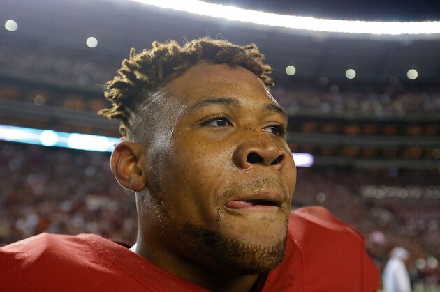 TUSCALOOSA, AL - NOVEMBER 26:  ArDarius Stewart #13 of the Alabama Crimson Tide reacts after their 30-12 win over the Alabama Crimson Tide at Bryant-Denny Stadium on November 26, 2016 in Tuscaloosa, Alabama.  (Photo by Kevin C. Cox/Getty Images)