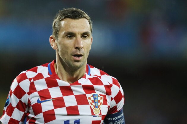 Darijo Srna of Croatia during the UEFA Euro 2016 round of 16 match between Croatia and Portugal on June 25, 2016 at the stade Bollaert-Delelis in Lens, France.(Photo by VI Images via Getty Images)