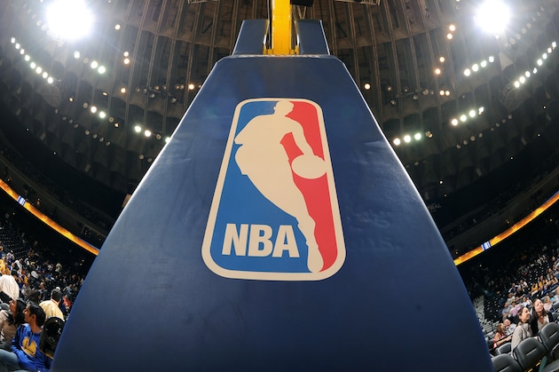 OAKLAND, CA - OCTOBER 21: A shot of nba logo on the basket during the game between the Los Angeles Clippers and Golden State Warriors on October 21, 2014 at Oracle Arena in Oakland, California. NOTE TO USER: User expressly acknowledges and agrees that, by downloading and/or using this Photograph, user is consenting to the terms and conditions of Getty Images License Agreement. Mandatory Copyright Notice: Copyright 2014 NBAE (Photo by Noah Graham/NBAE via Getty Images)