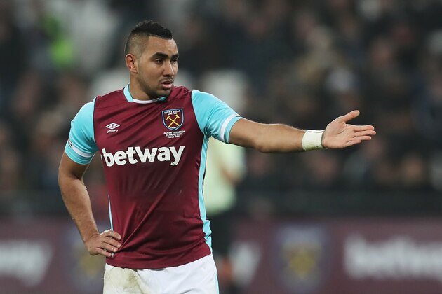 STRATFORD, ENGLAND - DECEMBER 17:  Dimitri Payet of West Ham United looks on during the Premier League match between West Ham United and Hull City at London Stadium on December 17, 2016 in Stratford, England.  (Photo by Chris Brunskill Ltd/Getty Images)