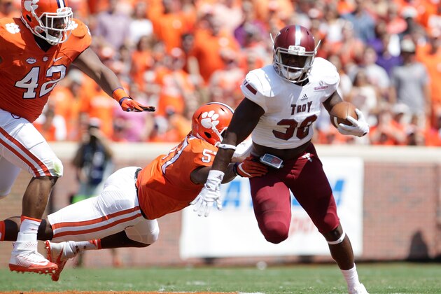 CLEMSON, SC - SEPTEMBER 10: Jordan Chunn