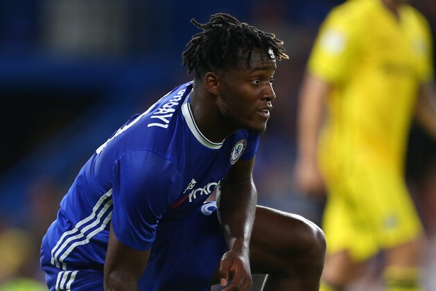 LONDON, ENGLAND - AUGUST 23: Michy Batshuayi of Chelsea during the EFL Cup match between Chelsea and Bristol Rovers at Stamford Bridge on August 23, 2016 in London, England. (Photo by Catherine Ivill - AMA/Getty Images)