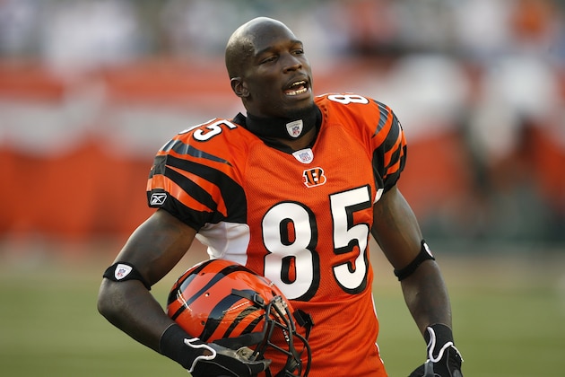 CINCINNATI - AUGUST 31:  Chad Johnson #85 of the Cincinnati Bengals looks on against the Indianapolis Colts during a NFL preseason game on August 31, 2007 at Paul Brown Stadium in Cincinnati, Ohio. (Photo by Joe Robbins/Getty Images)