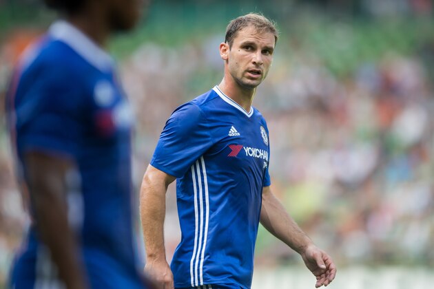 BREMEN, GERMANY - AUGUST 07: Branislav Ivanovic of Chelsea looks on during the pre-season friendly match between Werder Bremen and FC Chelsea at Weserstadion on August 7, 2016 in Bremen, Germany. (Photo by Boris Streubel/Getty Images) BREMEN, GERMANY - AUGUST 07: Branislav Ivanovic of Chelsea looks on during the pre-season friendly match between Werder Bremen and FC Chelsea at Weserstadion on August 7, 2016 in Bremen, Germany. (Photo by Boris Streubel/Getty Images)