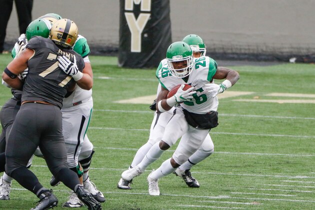 WEST POINT, NY - OCTOBER 22: Running back Jeffrey Wilson