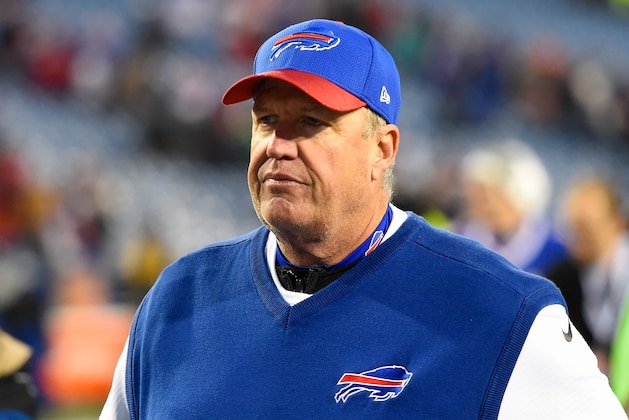 ORCHARD PARK, NY - DECEMBER 24:  Head coach Rex Ryan of the Buffalo Bills walks off the field following the game against the Miami Dolphins at New Era Field on December 24, 2016 in Orchard Park, New York. The Miami Dolphins defeated the Buffalo Bills 34-31 in overtime. (Photo by Rich Barnes/Getty Images)