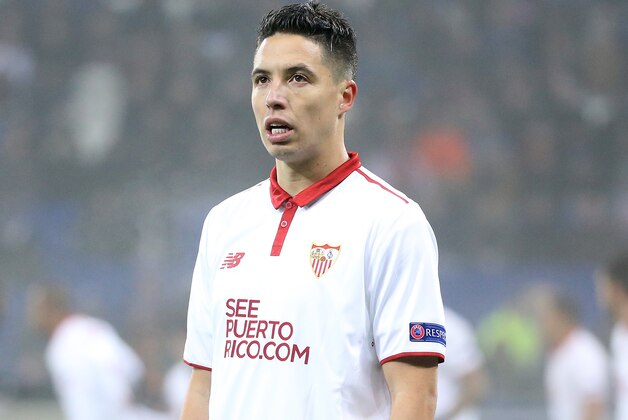 LYON, FRANCE - DECEMBER 7: Samir Nasri of Sevilla FC looks on during the UEFA Champions League match between Olympique Lyonnais (OL) and Sevilla FC at Parc OL on December 7, 2016 in Lyon, France. (Photo by Jean Catuffe/Getty Images)