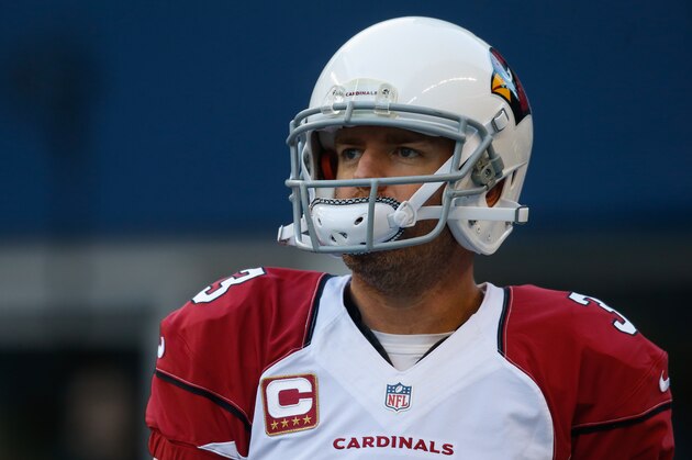 SEATTLE, WA - DECEMBER 24:  Quarterback Carson Palmer #3 of the Arizona Cardinals warms up prior to the game against the Seattle Seahawks at CenturyLink Field on December 24, 2016 in Seattle, Washington.  (Photo by Otto Greule Jr/Getty Images)