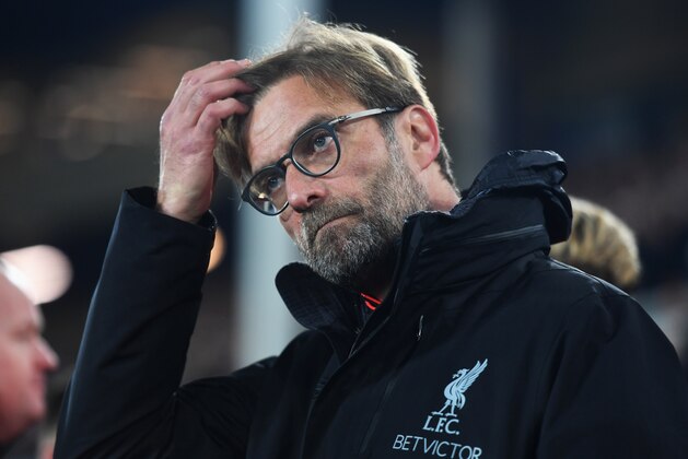 LIVERPOOL, ENGLAND - DECEMBER 19:  Jurgen Klopp manager of Liverpool looks on prior to the Premier League match between Everton and Liverpool at Goodison Park on December 19, 2016 in Liverpool, England.  (Photo by Michael Regan/Getty Images)