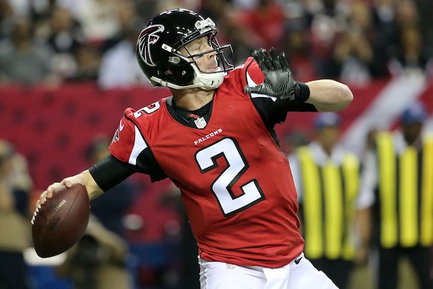 ATLANTA, GA - JANUARY 01: Matt Ryan #2 of the Atlanta Falcons throws a pass during the first half against the New Orleans Saints at the Georgia Dome on January 1, 2017 in Atlanta, Georgia. (Photo by Maddie Meyer/Getty Images)