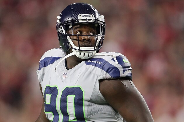 GLENDALE, AZ - OCTOBER 23:  Defensive tackle Jarran Reed #90 of the Seattle Seahawks during the NFL game against the Arizona Cardinals at the University of Phoenix Stadium on October 23, 2016 in Glendale, Arizona. The Cardinals and Seahawks tied 6-6.  (Photo by Christian Petersen/Getty Images)